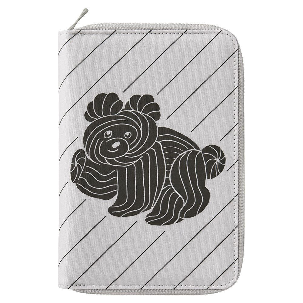King Jim Note Cover HITOTOKI NOTE Comic Size Round Zip Type Kumacky HN-CF03