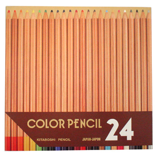 Hokusei Pencil Colored Pencils 24 Colored Pencils in Paper Case 11204