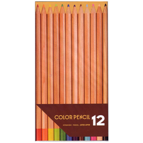 Hokusei Pencil Colored Pencils 12 Colors Pencils in Paper Case 11205