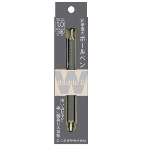 Hokusei Pencil Ballpoint Pen Pencil Shop Ballpoint Pen W 1.0mm Gray 41002